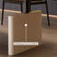 Bureau blanc rectangulaire en bois manufacturé-1993120384