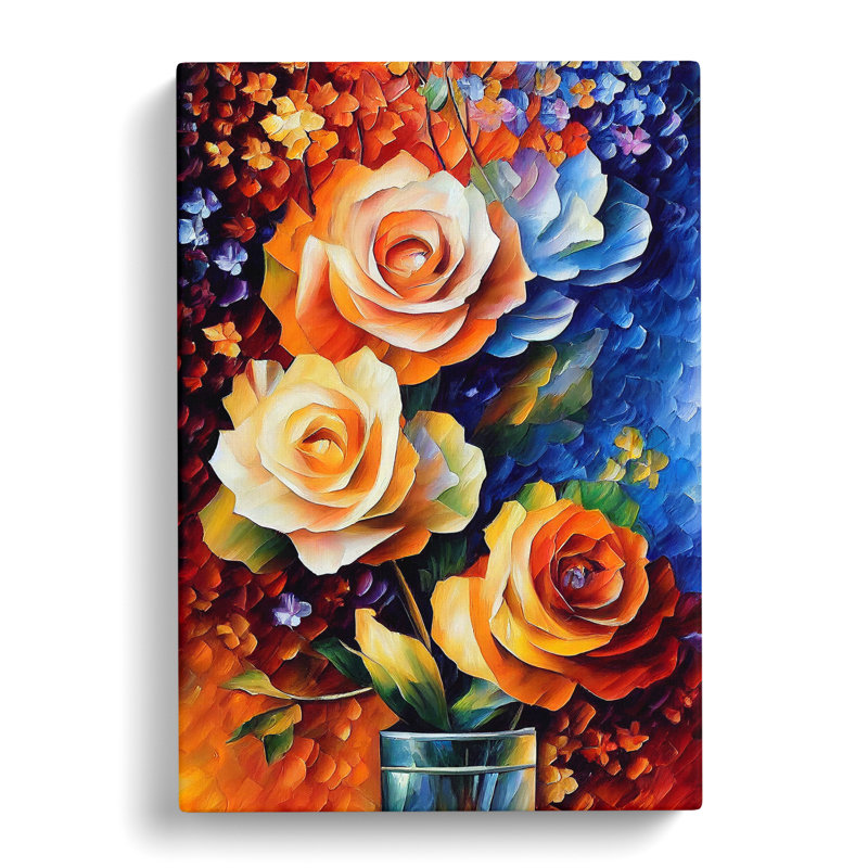 Flowers Within A Vase No.2 - Wrapped Canvas, 50cm H x 35cm W x 3cm D