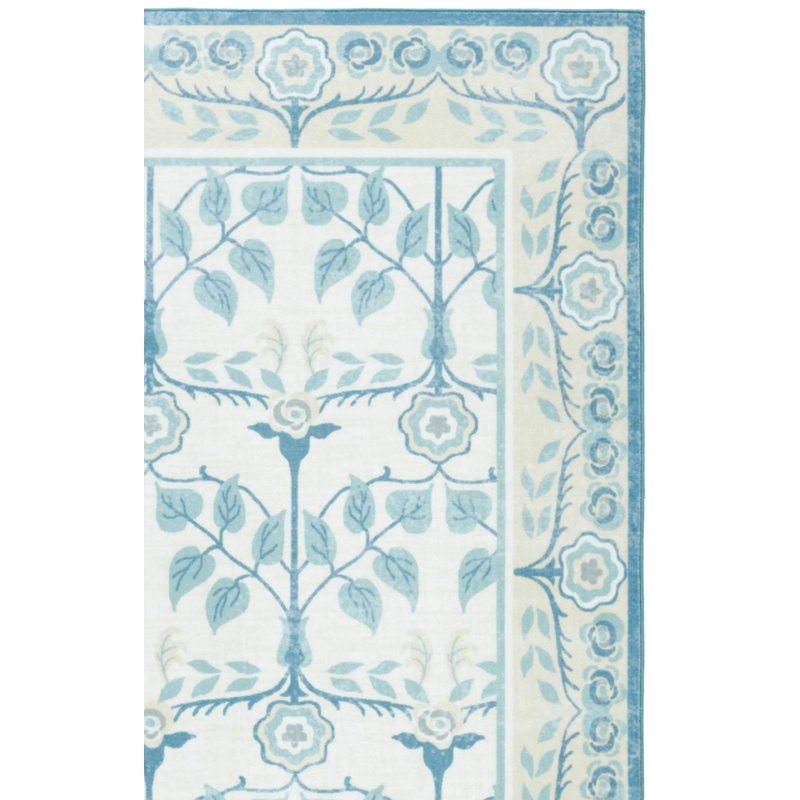 Tapis floral lavable à la machine MSRW 182 Performance, Rectangulaire 3 pi x 5 pi