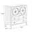 Modern Burlywood Solid Wood Accent Cabinet
