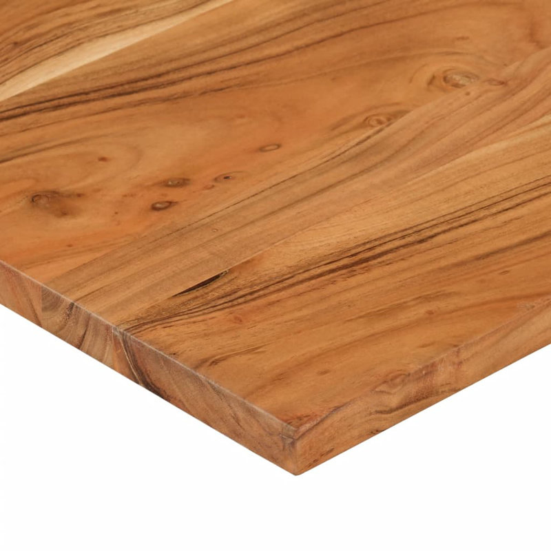 Desk Top Natural Solid Acacia Wood Durable, 0.8" H x 35.4" W x 23.6" D