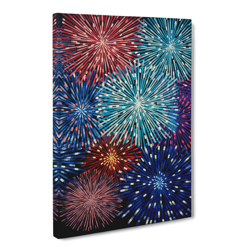 Fireworks - Wrapped Canvas, 76cm H x 50cm W x 3cm D
