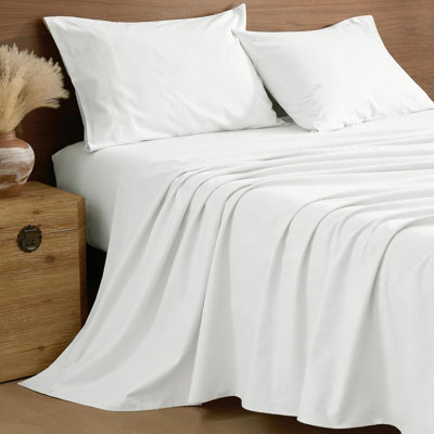 BEDELITE 100% Cotton Flannel Sheet Set, Queen – Double Brushed, 16" Deep Pocket