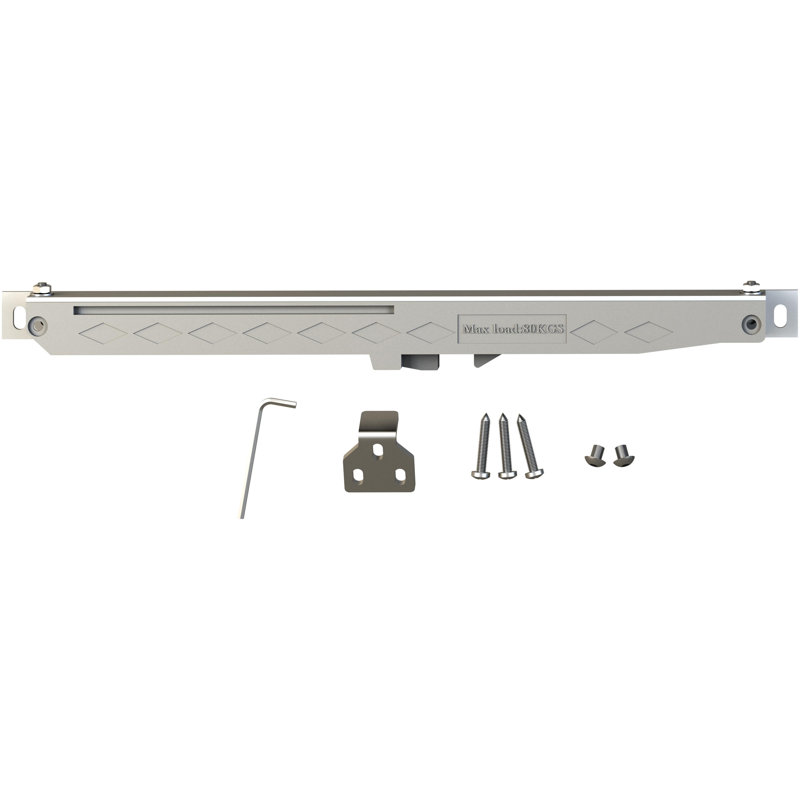 Soft Close Set For Flat Sliding Door Tracks, By Stone Harbor Hardware, Gray