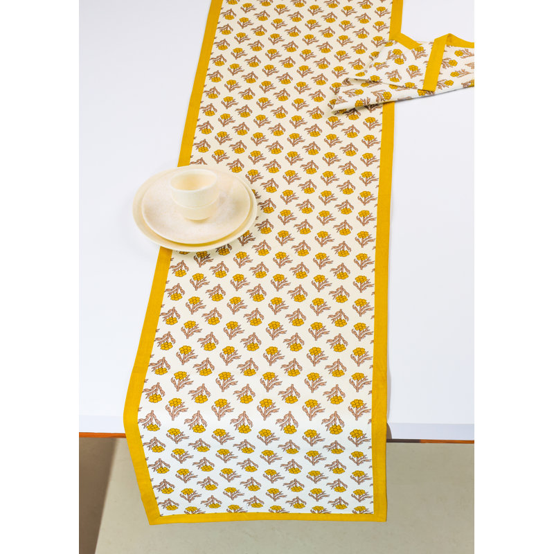 Chemin de table Golden, Jaune