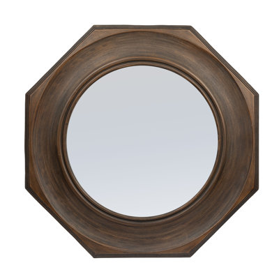 Miroir mural hexagonal