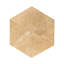 Marbre hexagonal jaune or beige, marbre naturel, pour mur et plancher, carrelage en marbre poli, pierre naturelle, 1 boîte de 12 pièces