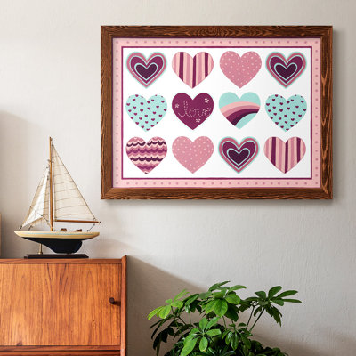 Sweet Valentine Collection, peinture sur toile encadrée