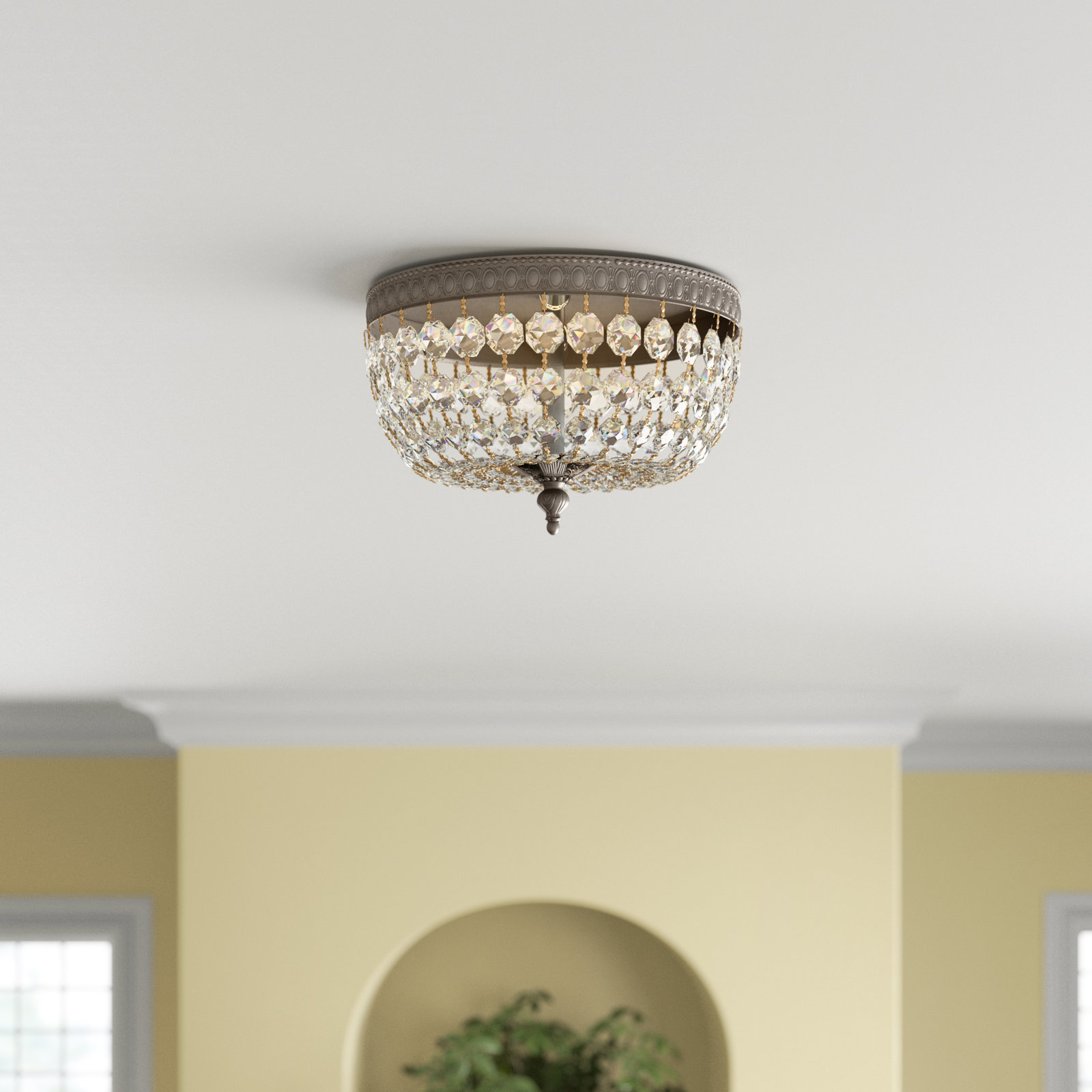 2 Light Flush Mount
