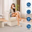 Fauteuil pivotant à 360° de style tonneau, revêtement en velours moderne