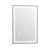 Dokes Super Bright Front & Back LED Lighted Anti-Fog Tempered Glass Bathroom/Vanity Mirror with ETL -1618413616