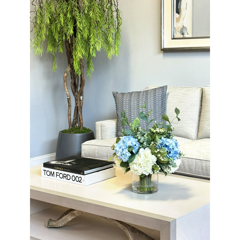 Hydrangea, Berry And Eucalyptus Floral Arrangement