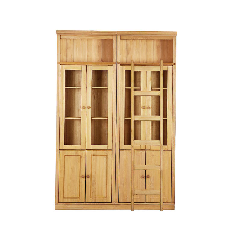 Delbis 223cm H x 148cm W Library Bookcase