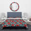 Ensemble de housse de couette designart fleurs avec feuilles, branches et baies-35228907
