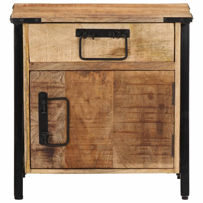 Ronneby 40 cm W Iron Bedside Table