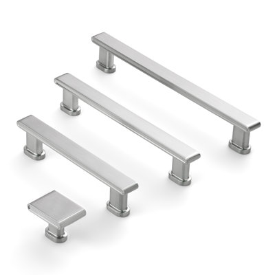New Collection Kitchen Drawer Bar Pulls With Round Pillar Base 3.75" 5" 6.3" Multipack