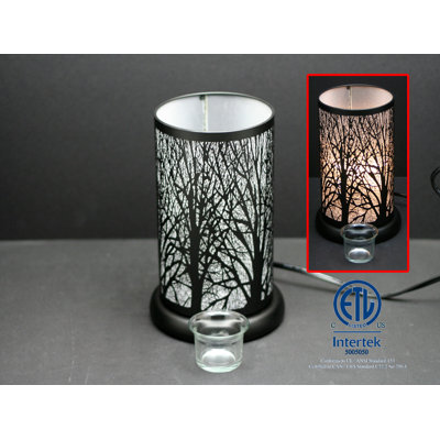 Lampe de table noire 6,5 po Ebonie