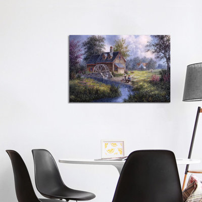 Gone Fishing by Dennis Lewan - Wrapped Canvas Gallery-Wrapped Canvas Giclée