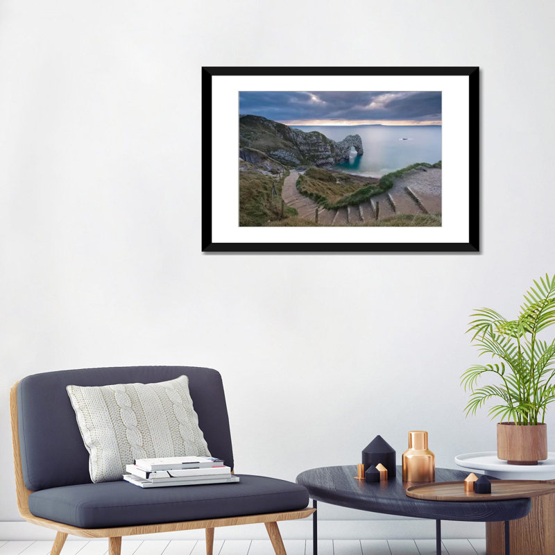 « durdle porte », reproduction de photo sur toile tendue, H 8 po x l 12 po x P 0,75 po, Toile tendue, Pas de tapis