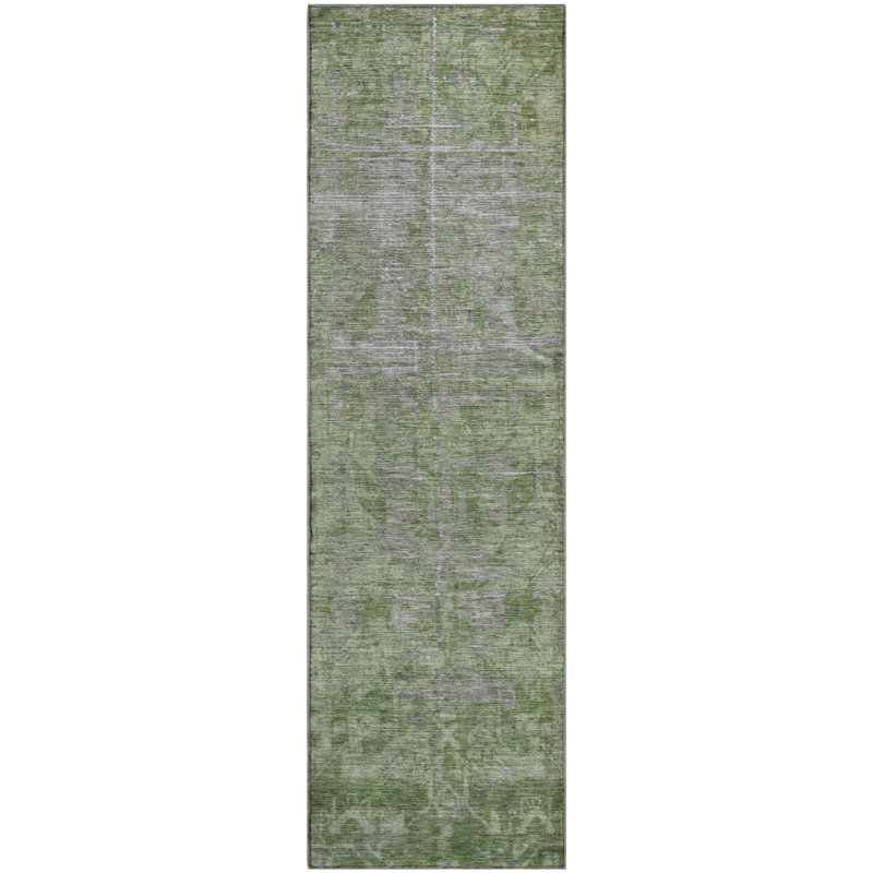 Premium Machine Washable Larock AMF1228 Global Rug, Runner 2'3" x 7'6"