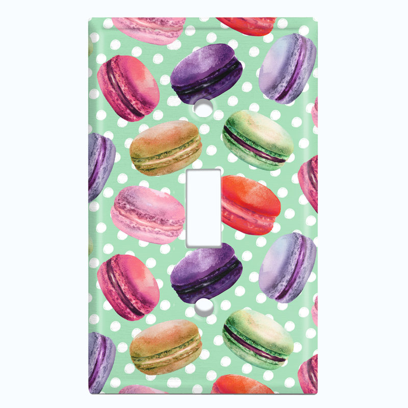 Patterned 1 - Gang Toggle Light Switch Standard Wall Plate