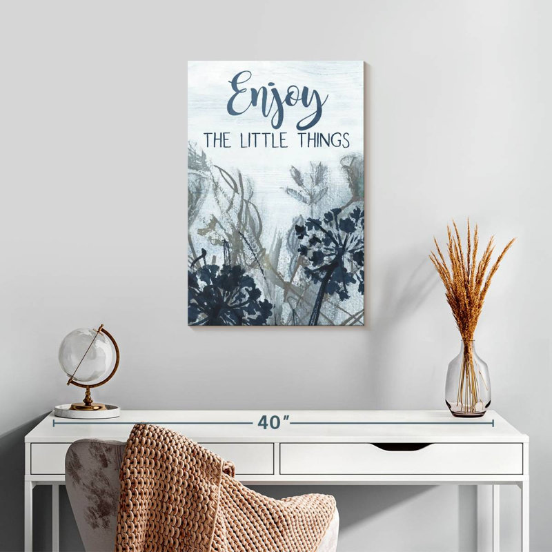 Tergel «Enjoy The Little Things Wildflowers», H 24 po x l 16 po
