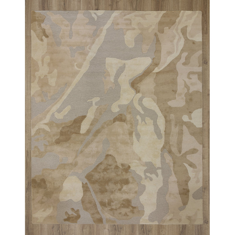 Tapis en laine / tencel touffeté à la main Nouvelle-Zélande, 8'9" x 11'9"