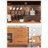 Scandinavian Solid Wood One-Piece Storage Food Cabinet