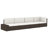  Corner Sofa Black PE Rattan Standard Modular Corner Sofa