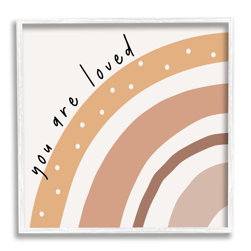 Art mural personnalisé Boho Rainbow Arch cmw-103, Oui, Giclée encadrée blanc bord de mer, H 12 po x l 12 po