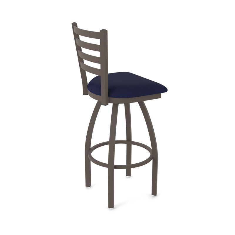 Jackie Swivel Stool, Vinyl-Canter Twilight, Bronze, Bar Stool (30" Seat Height)