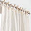 100% Pure Linen Lightweight Voile Sheer Tie Top Curtain (Single Panel)-861470529-861470543