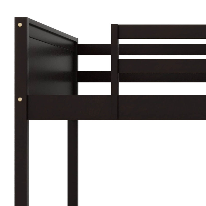 Lit mezzanine double Homerton pour enfants, Espresso