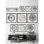 «Circle Bloom Triptych», ensemble de 3 reproductions encadrées sur papier-29534926
