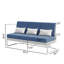Canapé d'extérieur en aluminium et osier avec coussins et coussins-132427160-132427165