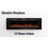 Delph Wall Mounted Electric Fireplace with Timer, Remote Control, Adjustable Flame Color, 700W/1400W-213102033