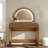Makeup Vanity Table With Touch Screen Lighted Mirror And Drawer