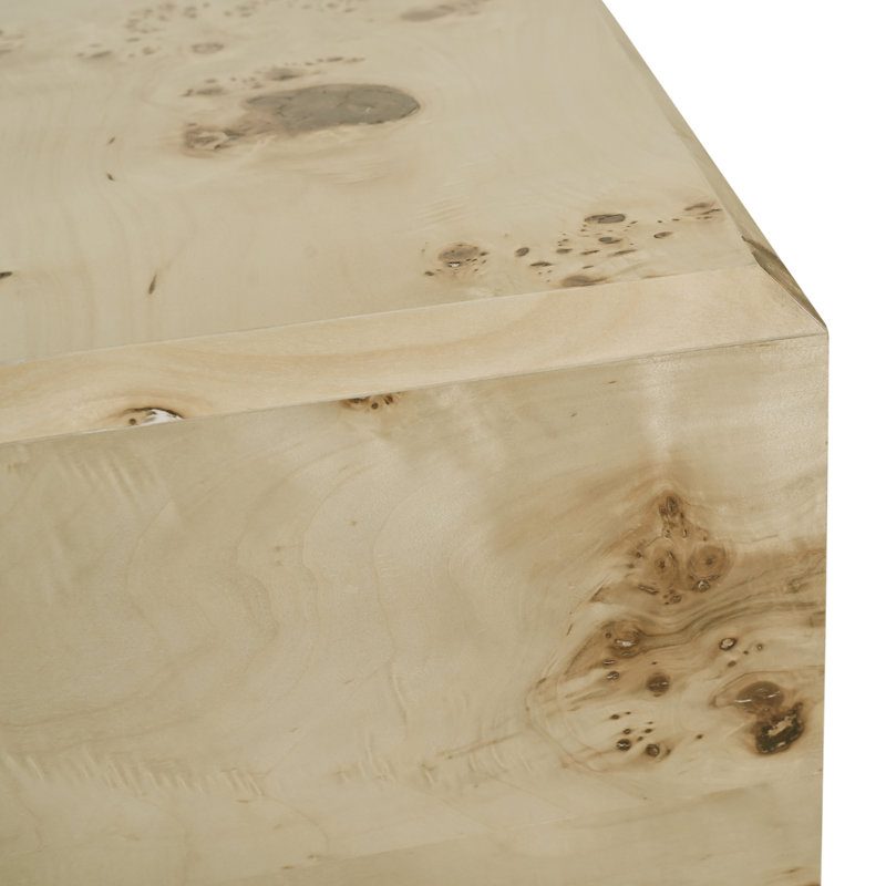 Peri Solid Wood Top Single Coffee Table