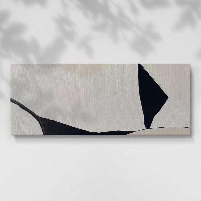 Abstrait, série DC DC-XXX, toile tendue avec châssis, prête à être accrochée, H 12 po x l 30 po