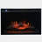 Dwyla Modern Transitional 32" Chevron Electric Fireplace Console TV Stand - Oak