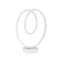 Lampe de table moderne, corps en aluminium blanc, 13,0 po x 4,7 po x 13,8 po | Base 100% aluminium enduit électrostatique et fer (4,7 po de diamètre) | Écoénergétique, cote A +, durée de vie de 20 000 heures et plus, éclairage élégant et fonctionnel-158963621