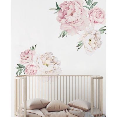 Adhésif décoratif fleurs de pivoine