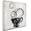 Art mural sur toile tendue - Art mural couleur «Silver Brewed 2» de couleur boulangerie pour le salon, la chambre à coucher ou le bureau - 35 x 35-20507082