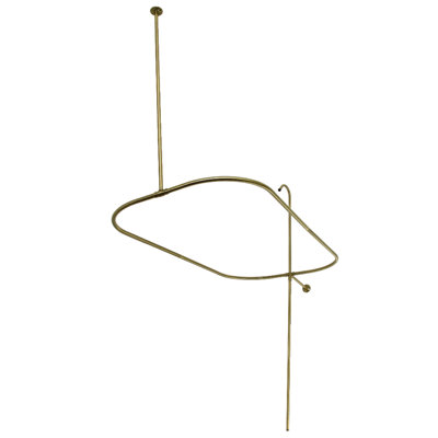 Kingston Brass Vintage 62-Inch Shower Riser with Rectangular Enclosure