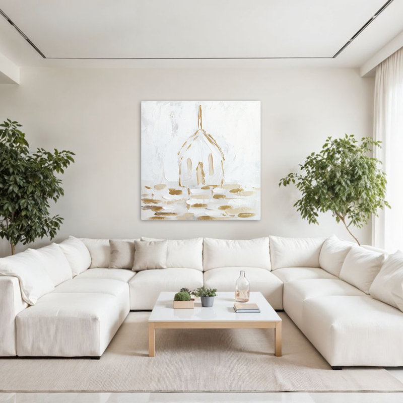 Simply Praise Minimalist Abstract Art, 48" H x 48" W