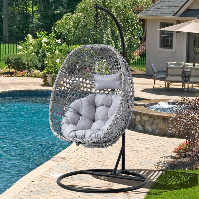 Seat Cushion,House Patio Outdoor Swing Cushions ,Small Oval Hanging Egg Chair Wicker Cushion,Hanging Swing Chair Outdoor Covers replacement,hammock