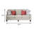 80.4" W Transitional Sofa, Ivory