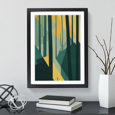 Block Print Forest Abstract No.1 - Wall Art