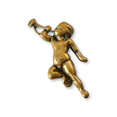 Antique Brass Cherub Door Knocker