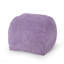 Repose-pieds pouf carré en microfibre lavande